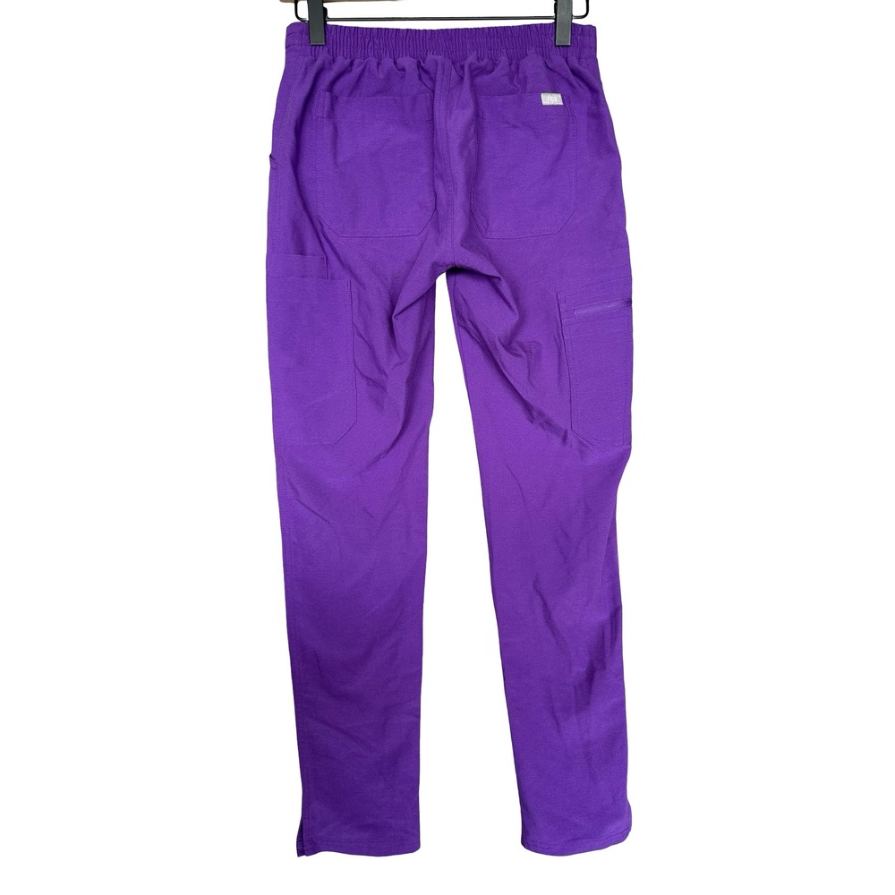 Figs Yola High-Rise Skinny Ultra Violet Anti-Wrinkle Scrub Trouser Size XXS - Picture 8 of 12